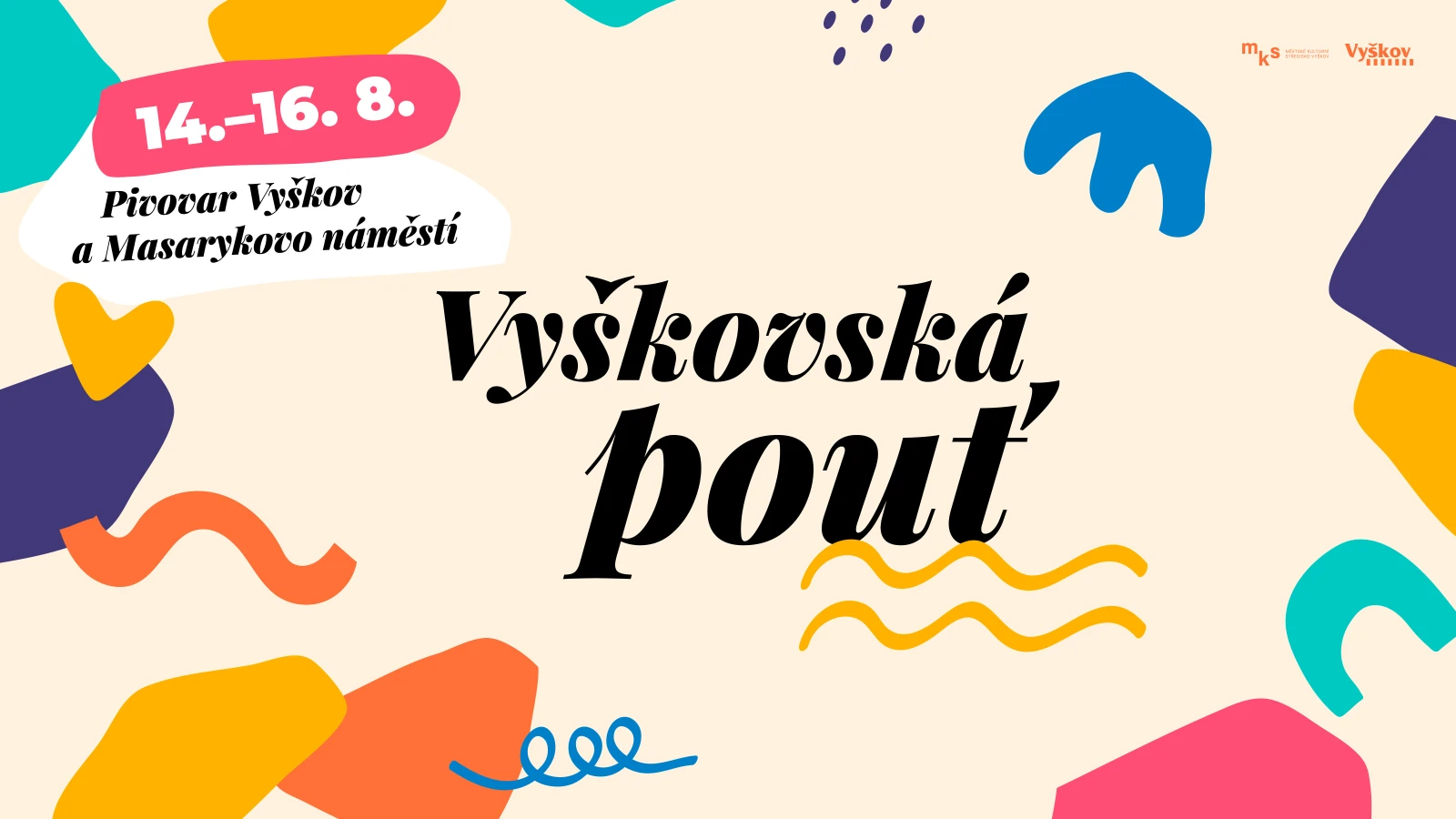 Vyškovská pouť 2026 nabídne tři dny hudby, zábavy a vstup zdarma